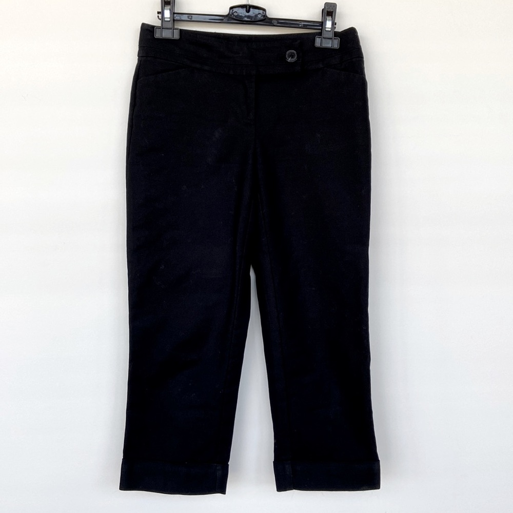 Ann Taylor Petite Signature Black Capri Length Pants